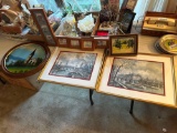 LR- (8) Framed Pictures