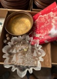 LR- (2) Home Beautiful Serving Dishes and Assorted Items