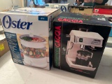 LR- Oster Food Steamer and Gaggia Expresso Machine