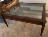LR- Glass Top Coffee Table