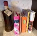 K- Cookbooks and Decorative Jar