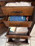 K- (4) Drawers of Assorted Linens and Placemats
