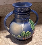 K- Roseville Pottery Double Handle Vase