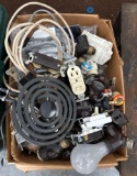 G- Box of Assorted Electrical Supplies
