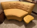 B- Sofa and Curved Seating Area With Ottoman
