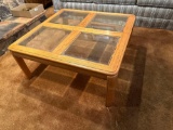 FR- Wood and Glass Coffee Table and Sofa Table