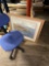 B- Chair, Paintings, Frame