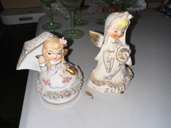B- (2) Lefton Figurines