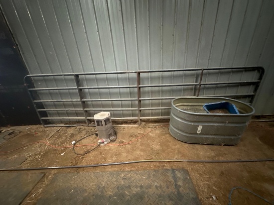 BG- Corral Gate, Propane Heater and Water Trough