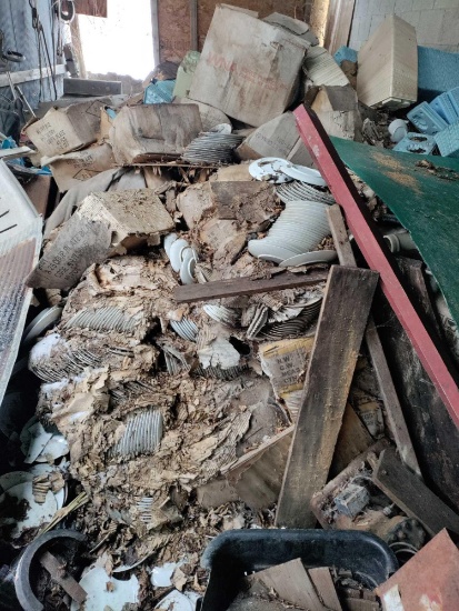 Front Garage (FG))- Large Lot of Dishes and Shrink Wrapping Machines
