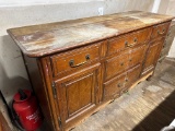 B- Large Wood Cabinet