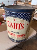 HG- Cain's Potato Chip Canister