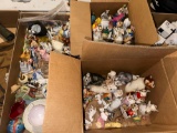 B- (3) Boxes of Assorted Figurines