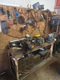 FG- Contents of Workbench With Tools and Storage Containers