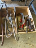 FG- (2) Boxes of Clamps and Crow Bars