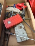 FG- (1) Box of Assorted Drill Bits, Screwdrivers and Sand Blasting Fun