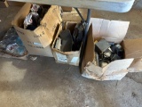 FG- (4) Boxes of Assorted Cameras and Glass Containers