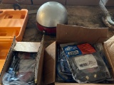 HG- (2) Boxes of Tripp- Lite Cables and Helmet