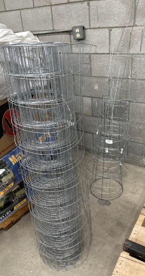 Wire Tomato Cages and Wire Fencing