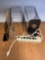 O- Surge Protector, (2) Filing Racks, and Bookends