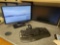 (2) Dell Monitors, Mouse, and Keyboard