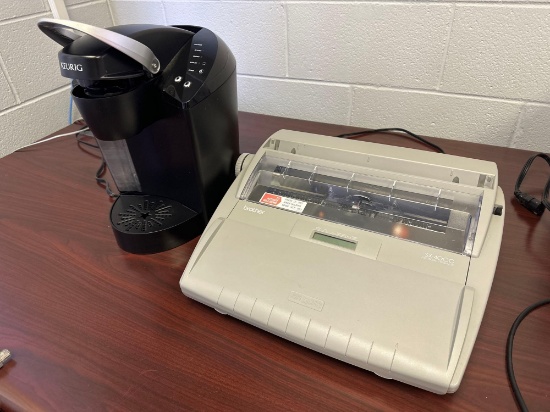 O- Brother SX-4000 Electronic Typewriter and Keurig