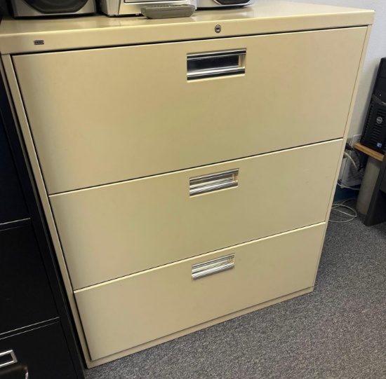 O- Hon 3 Drawer Filing Cabinet