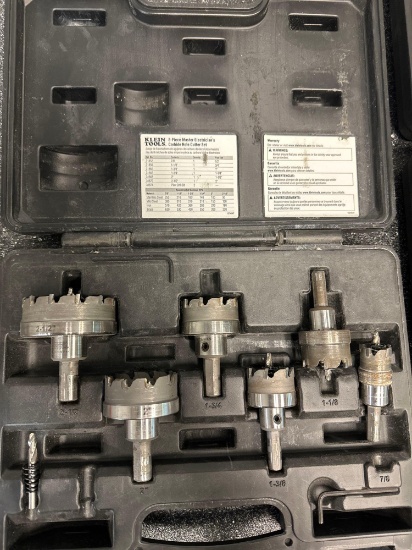 O- Klein Tools 8 Piece Master Electrician's Carbide Hole Cutter Set