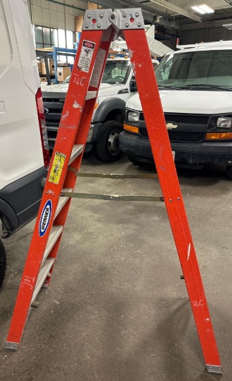 Werner 6' Aluminum / Fiberglass Trestle Ladder