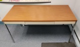 Office (O)- Metal Desk and Wall Map