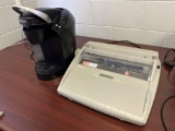O- Brother SX-4000 Electronic Typewriter and Keurig