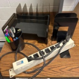 O- Surge Protector, Filing Racks, and Bookends