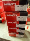 (5) Boxes of Hilti Concrete Pins