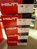 (5) Boxes of Hilti Concrete Pins