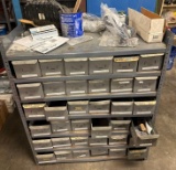 Metal Storage Unit with Bins