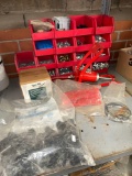 Plastic Bin and Contents