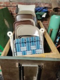 Fold Up Chairs and Homemade Rack