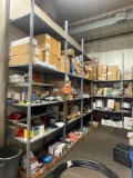 Gray and Green U-Shaped Shelving Unit