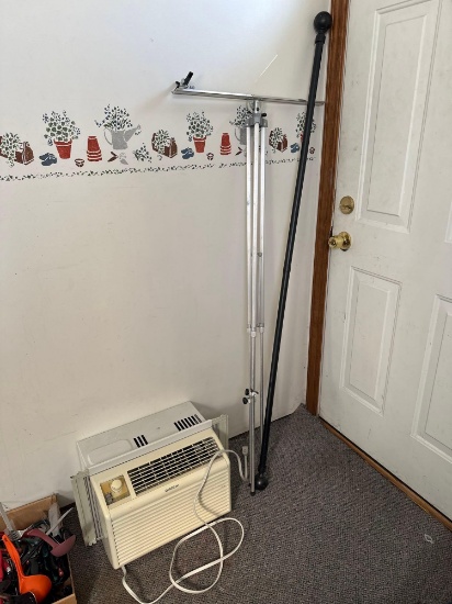 K- Window Air Conditioner, Curtain Rod, and Tripod