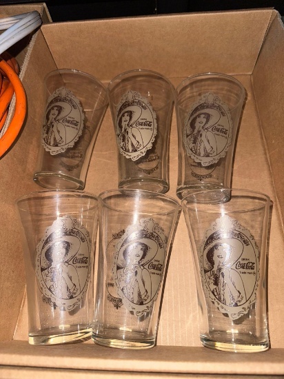 G- (6) Coca-Cola Glasses