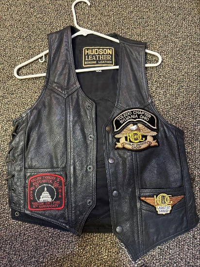 Hudson Leather Vest Size 36