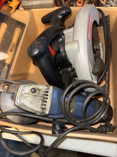 G- Craftsman Circular Saw and Chicago Electric Grinder