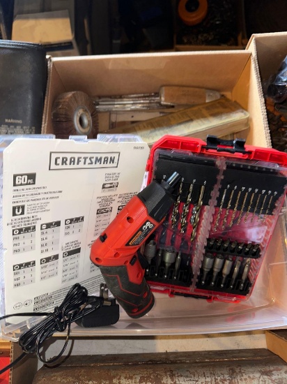 G-Bauer Screwdriver, Craftsman Drilling and Driving Set With Bits