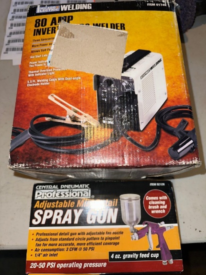 G- 80 AMP Inverter Welder and Adjustable Mini Spray Gun
