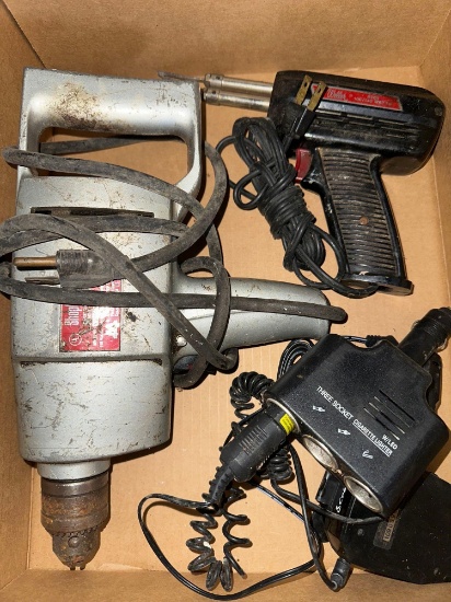 G- Shopcraft Reversible Drill, Soldering Tool, Cigarette Lighter Sockets, and Cobra Scanner