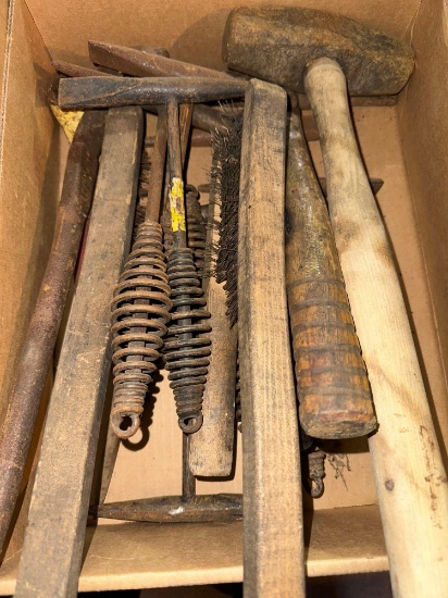 G- Lot of Hammers, Brushes, and Chipping Hammers