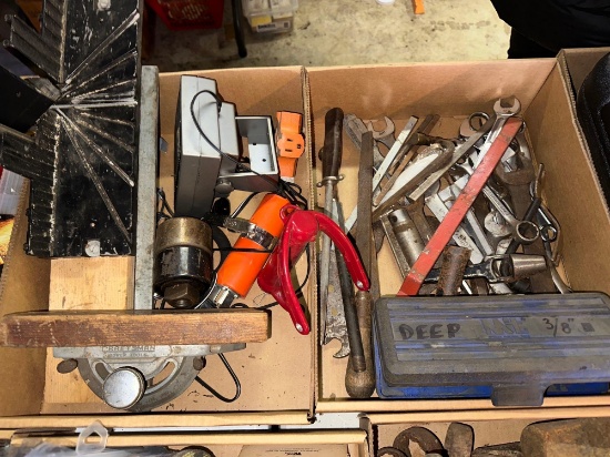 G- (2) Boxes of Sockets, Wrenches, and Other Items