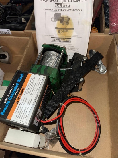 G- Chicago Electric 3000 Lb. Remote Controlled Winch
