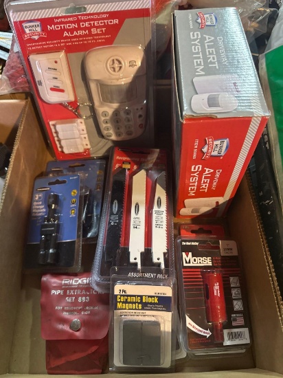 G- (4) Packs Reciprocating Saw Blades, (2) Alert Systems, and Magnet Blocks