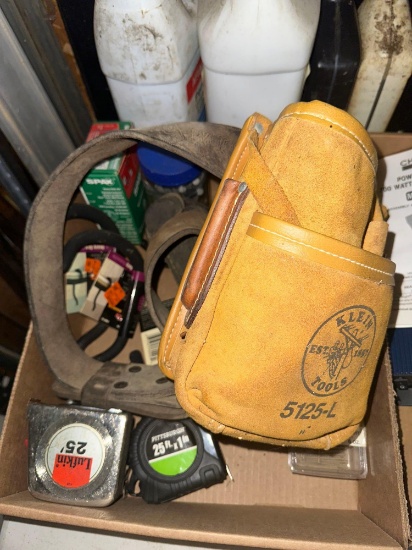 G- Klein Tool Belt, Hooks, And Tape Measures